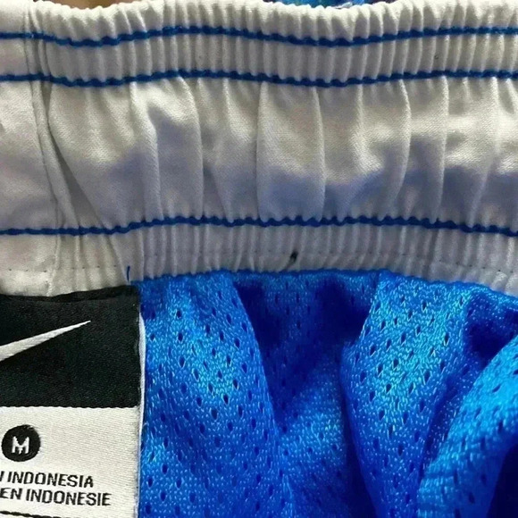 NIKE SWIM TRUNKS ELASTIC WAIST DRAWSTRING CLOSURE MESH LINED BLUE CLEAN - Picture 11 of 11